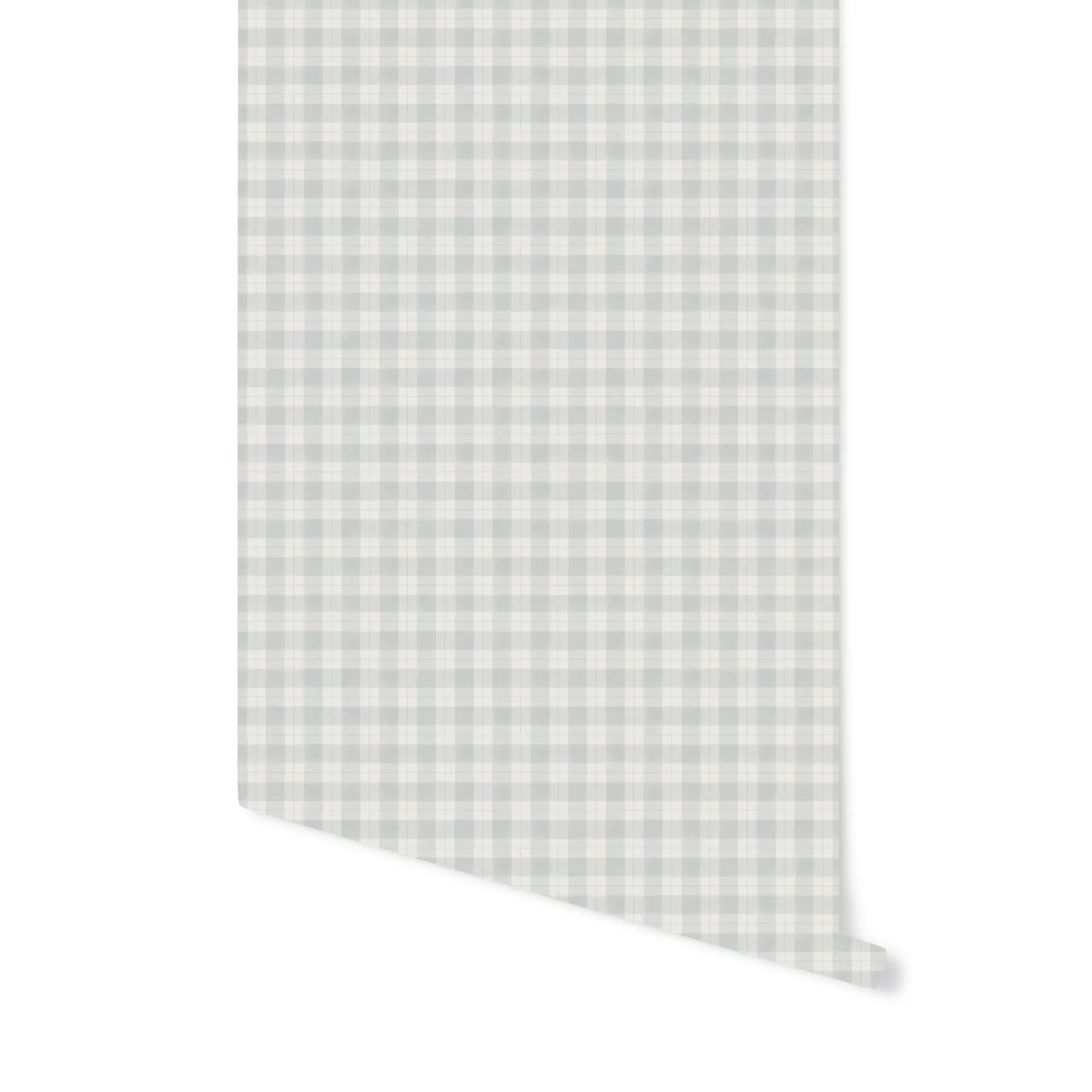Riley Check Wallpaper in Misty Blue | Brooke & Lou | Brooke and Lou