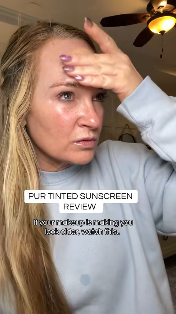 Testing out a new tinted sunscreen. It’s a 4-1!! #sunscreen #tintedmoisturizer #skincare #healthyskin #glowing #beautysecrets #minerals #review 

#LTKgrwm #LTKmomlife #LTKOver40