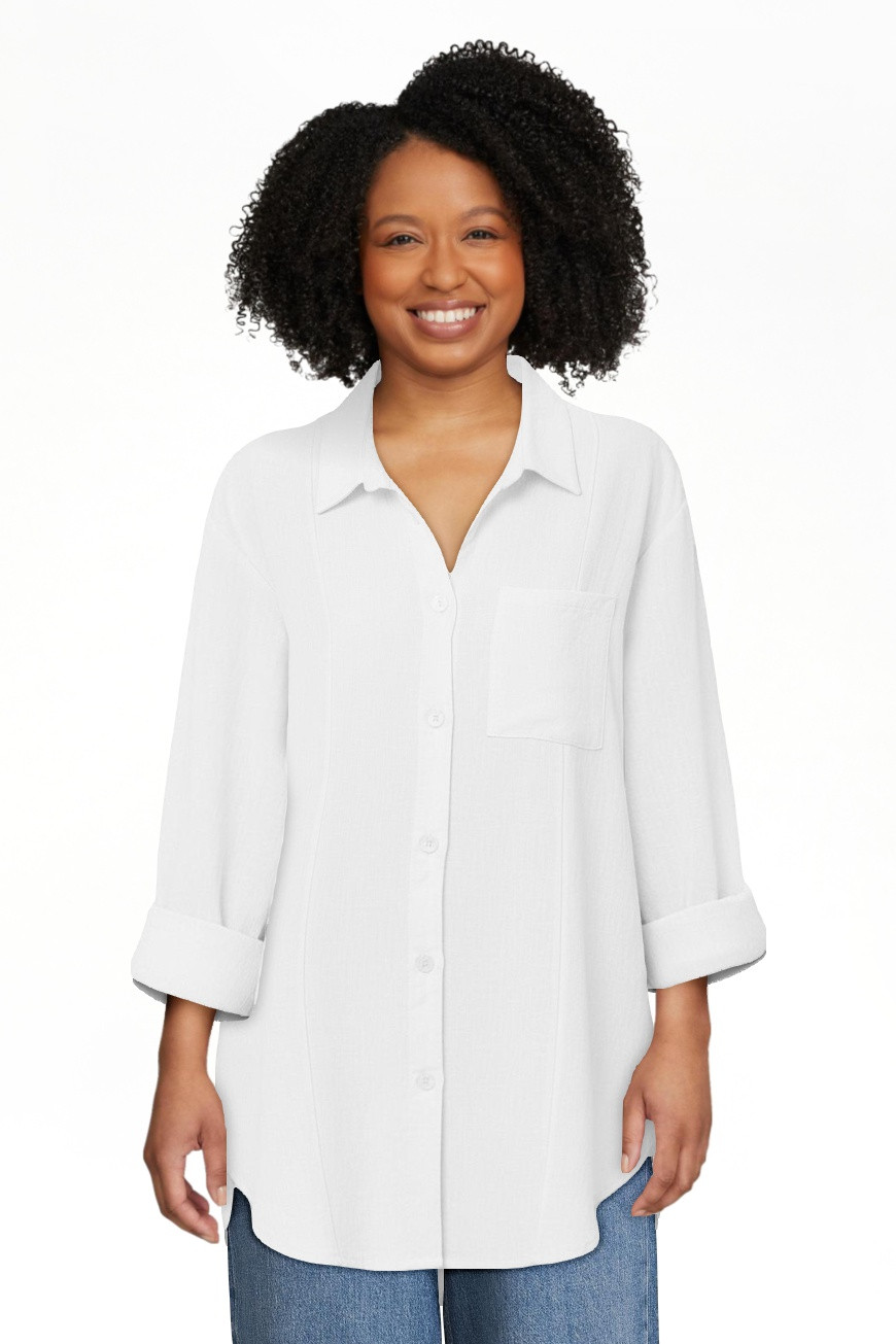 Fantaslook Womens Button Down Shirts Lapel Long Sleeve Blouses Business Work Shirt Dressy Casual ... | Walmart (US)