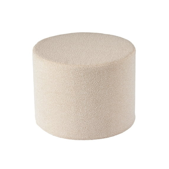 Open Box Better Homes & Gardens 20" Round Outdoor Pouf Ottoman, 1-Piece, Cream Boucle | Walmart (US)