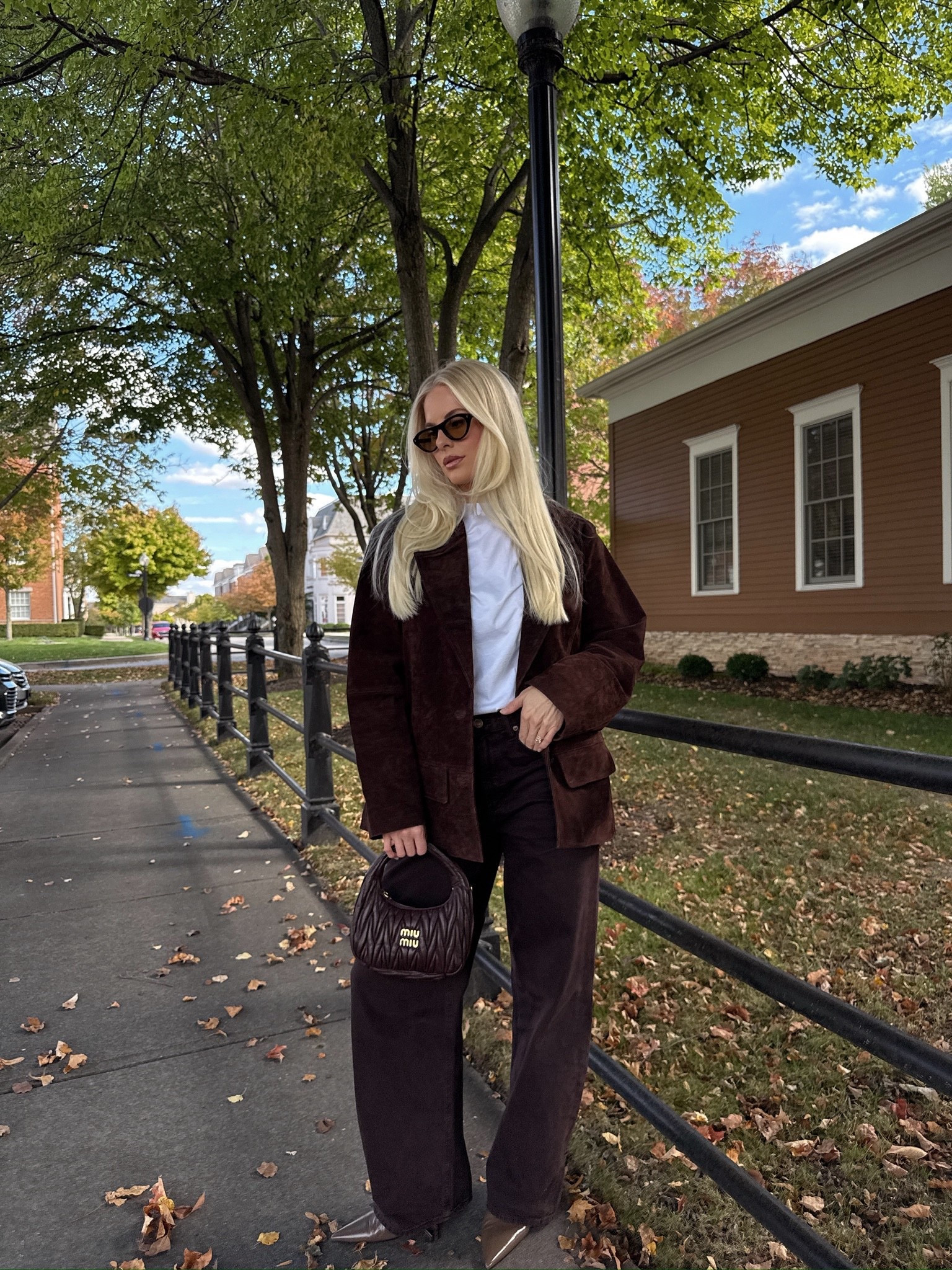 Wearing a small in jacket, med tee, 26 jeans, shoes run big - size down 1! #kathleenpost

Fall outfit, fall transition, suede jacket, brown jeans

#LTKStyleTip #LTKSeasonal #LTKFindsUnder100