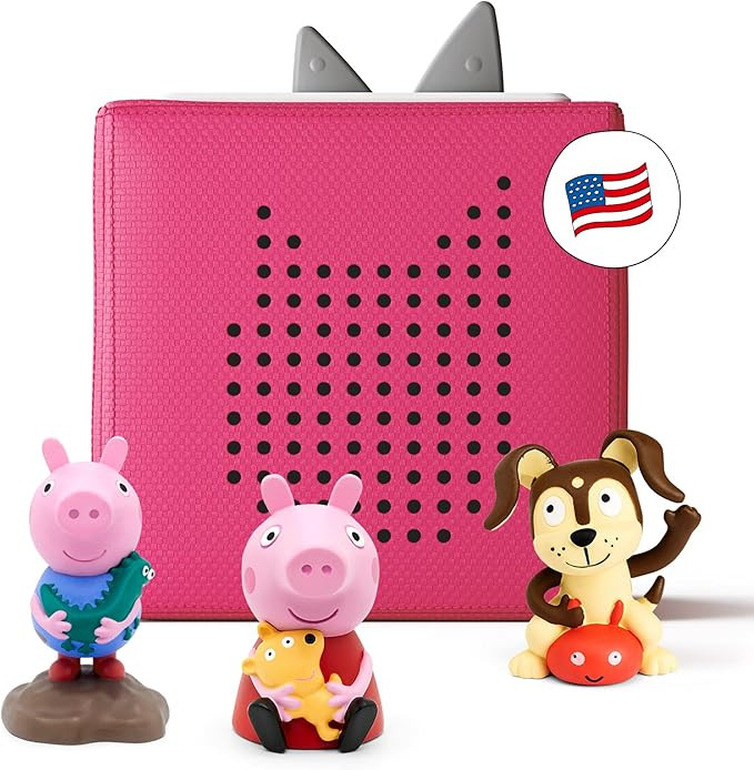 Toniebox Audio Player Starter Set with Peppa Pig, George, and Playtime Puppy - Listen, Learn, and... | Amazon (US)