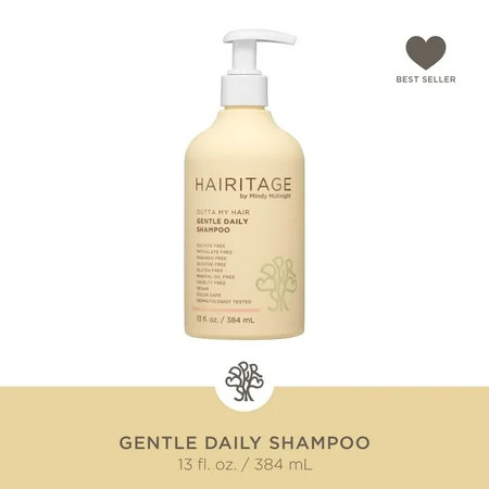 Hairitage Outta My Hair Gentle Daily Moisturizing Shampoo with Jojoba Oil & Aloe Vera 5, 13 fl. oz. | Walmart (US)