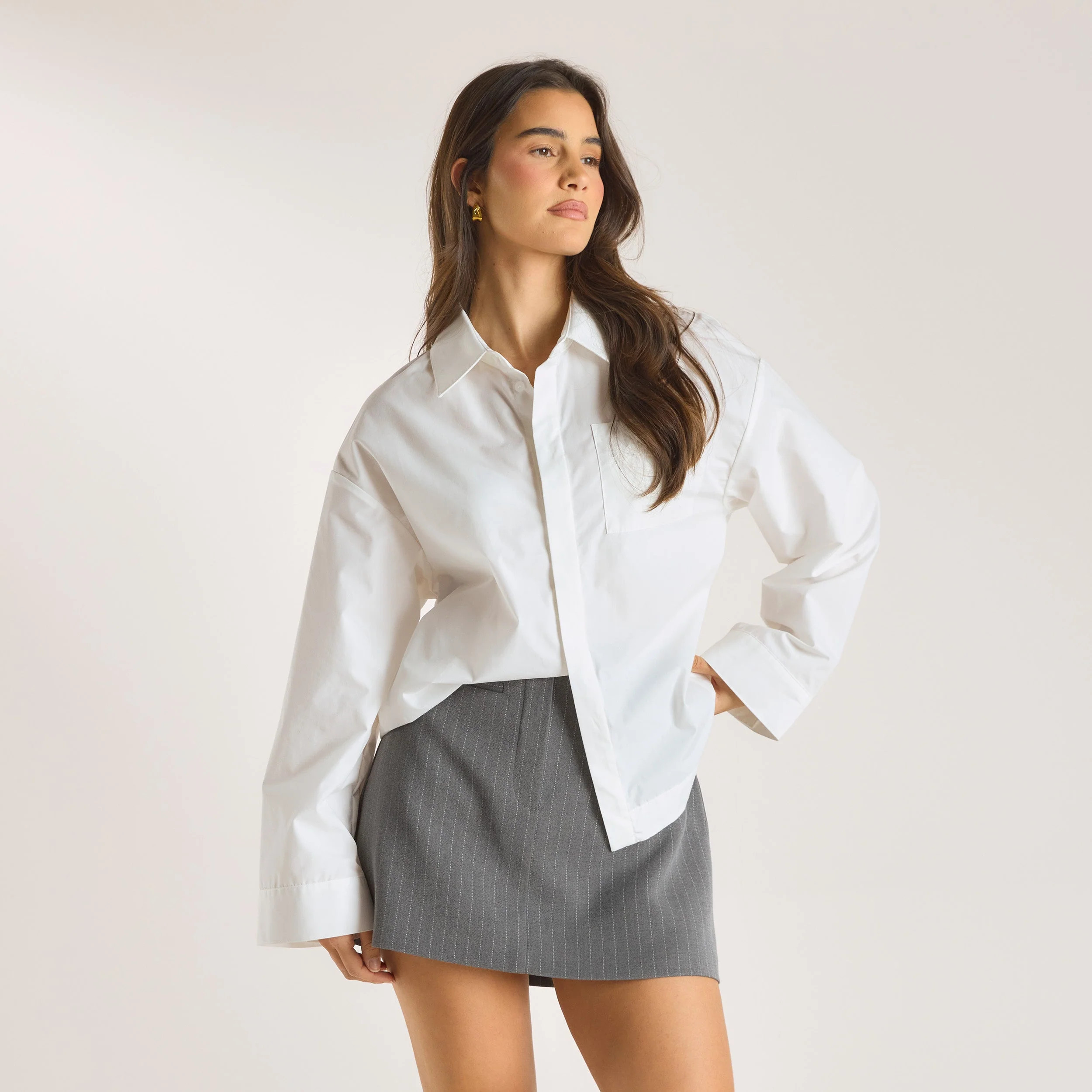Cotton Shirt - White | Lounge (UK)
