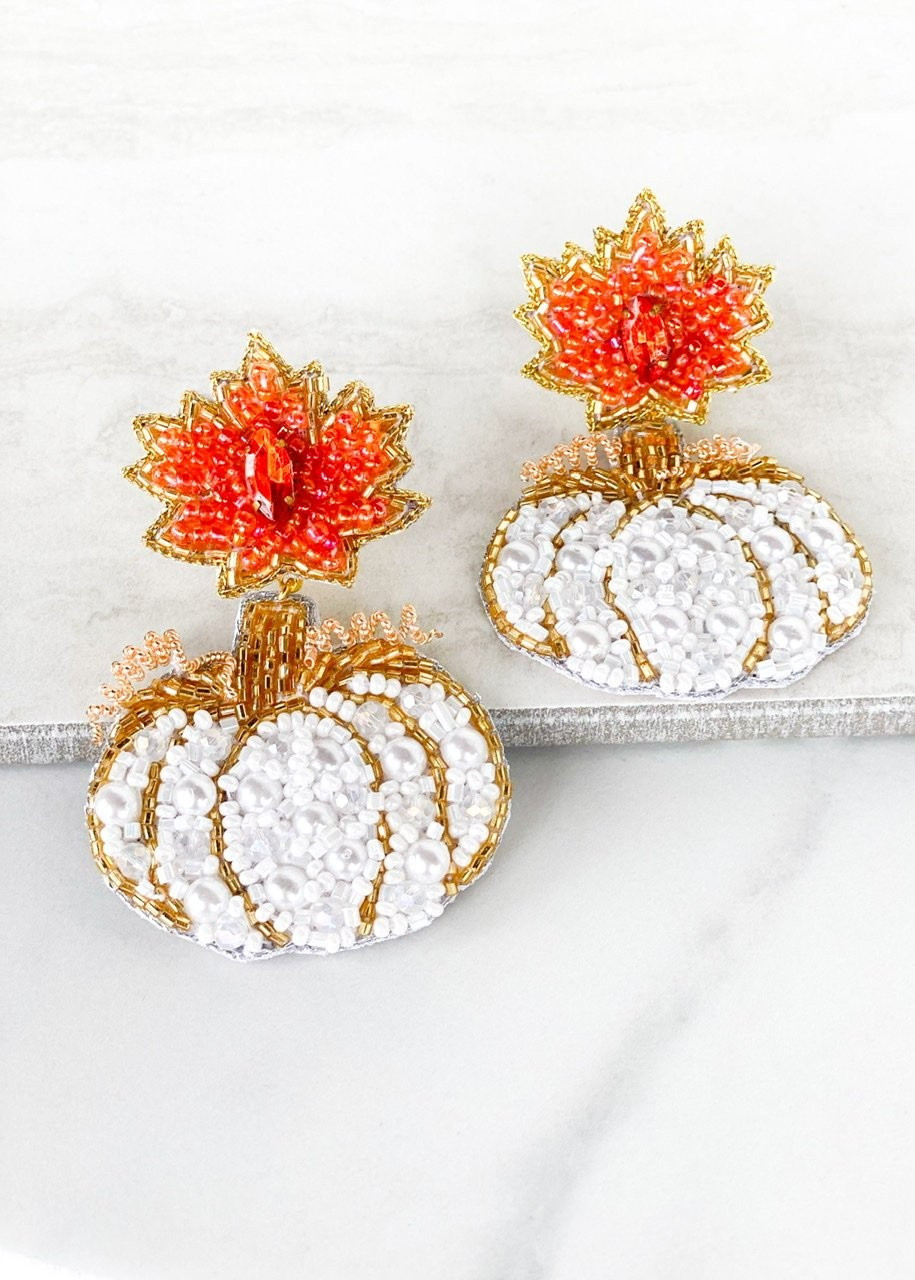 Cinderella Pumpkin Earrings | Dos Femmes, LLC