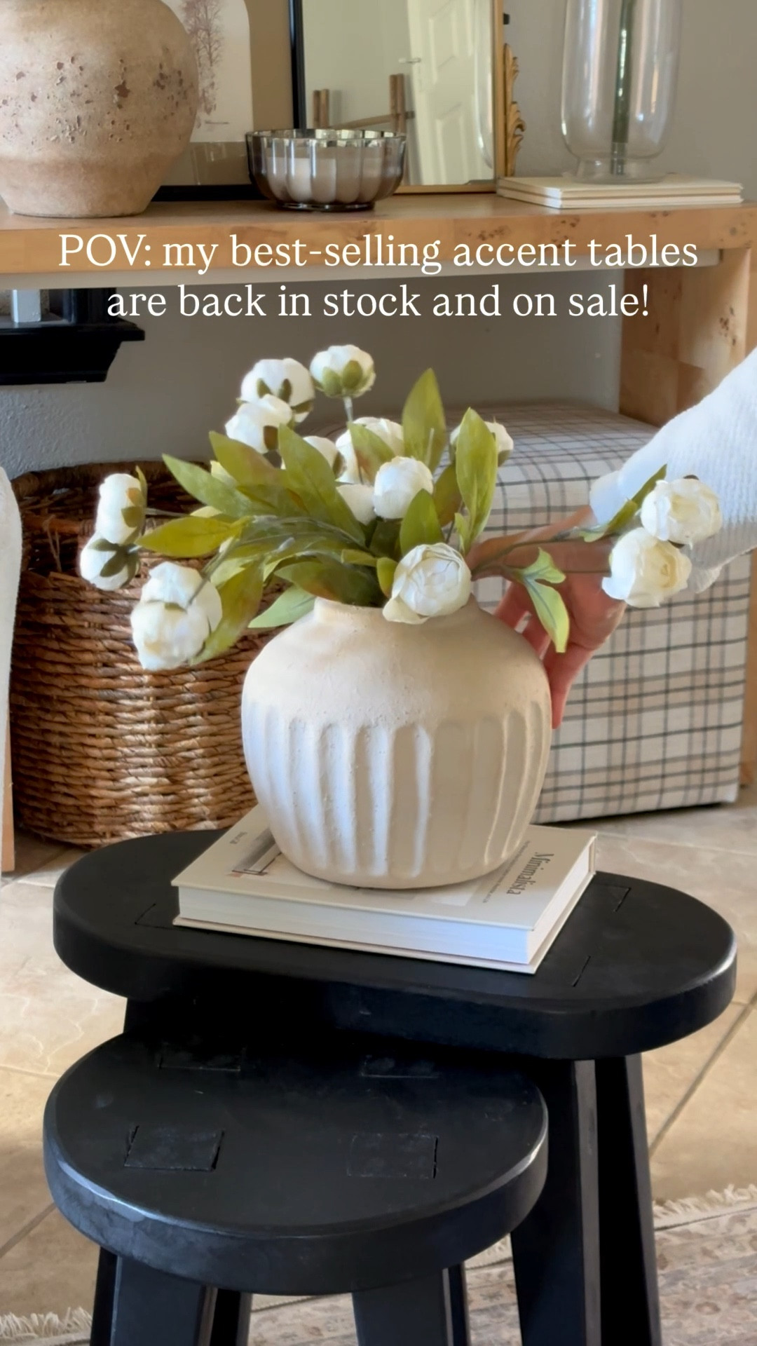 My best selling accent tables are both in stock and on sale!  Love these so much, I have them in both colors! 

#LTKFindsUnder50 #LTKSaleAlert #LTKHome