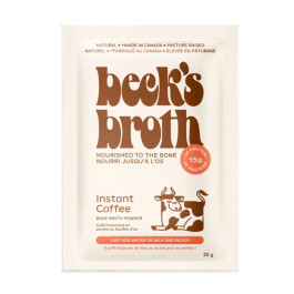 Beck’s Broth Bone Broth Powder Instant Coffee, 21g | Natura Market