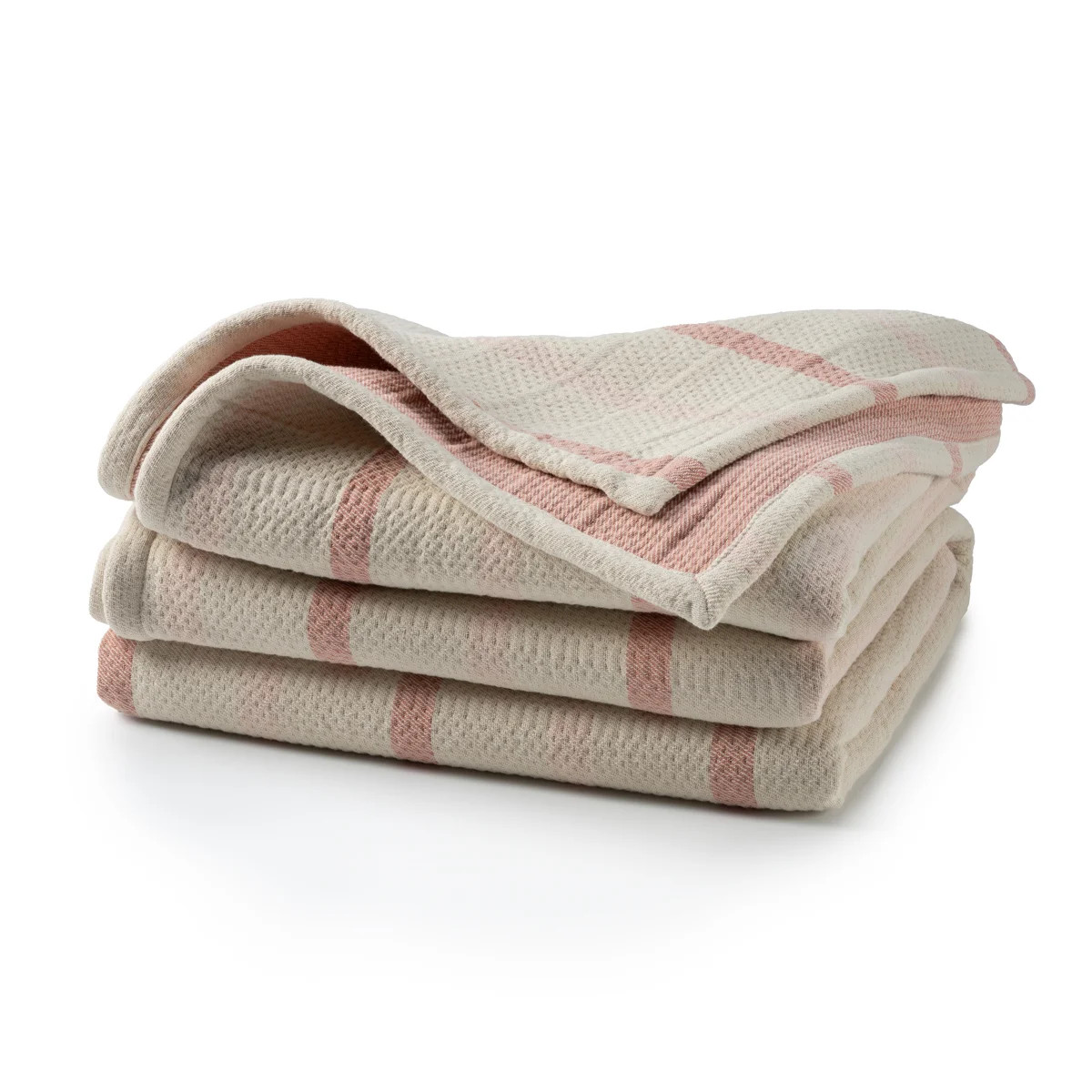 Lowen Rose Quartz Stripe Blanket | Wayfair North America