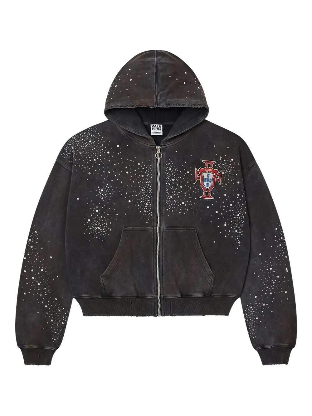ValePluto clustered zip-up hoodie | Farfetch Global