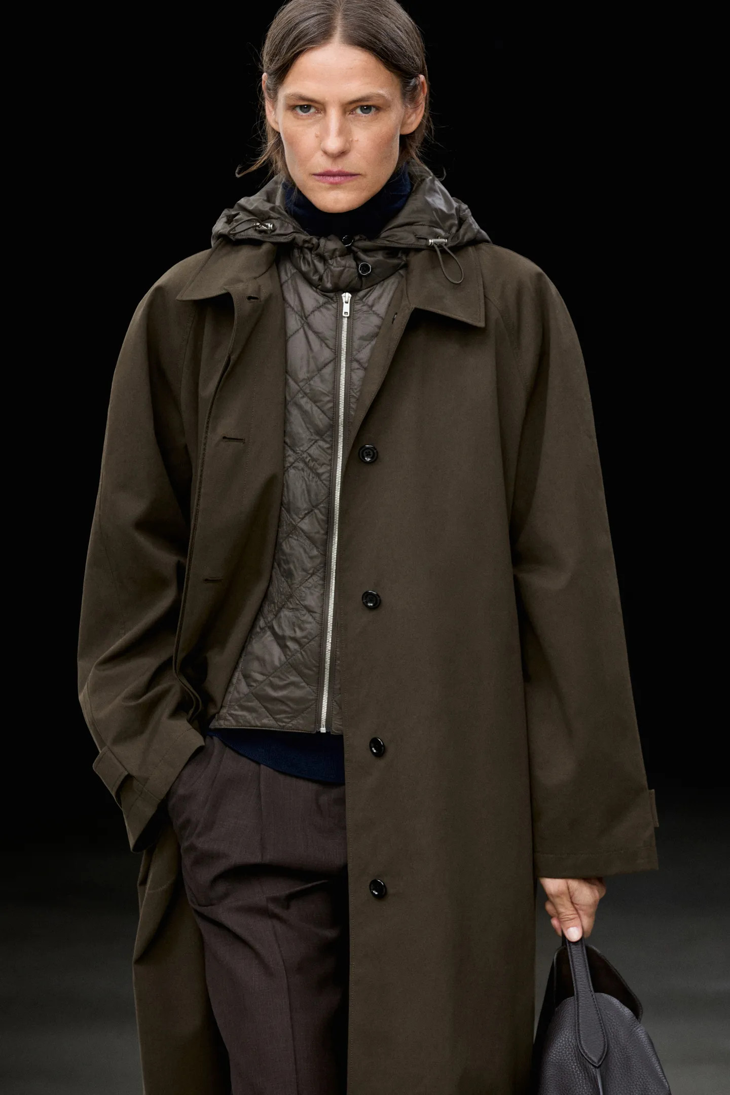 Removable hood trench coat | Massimo Dutti UK
