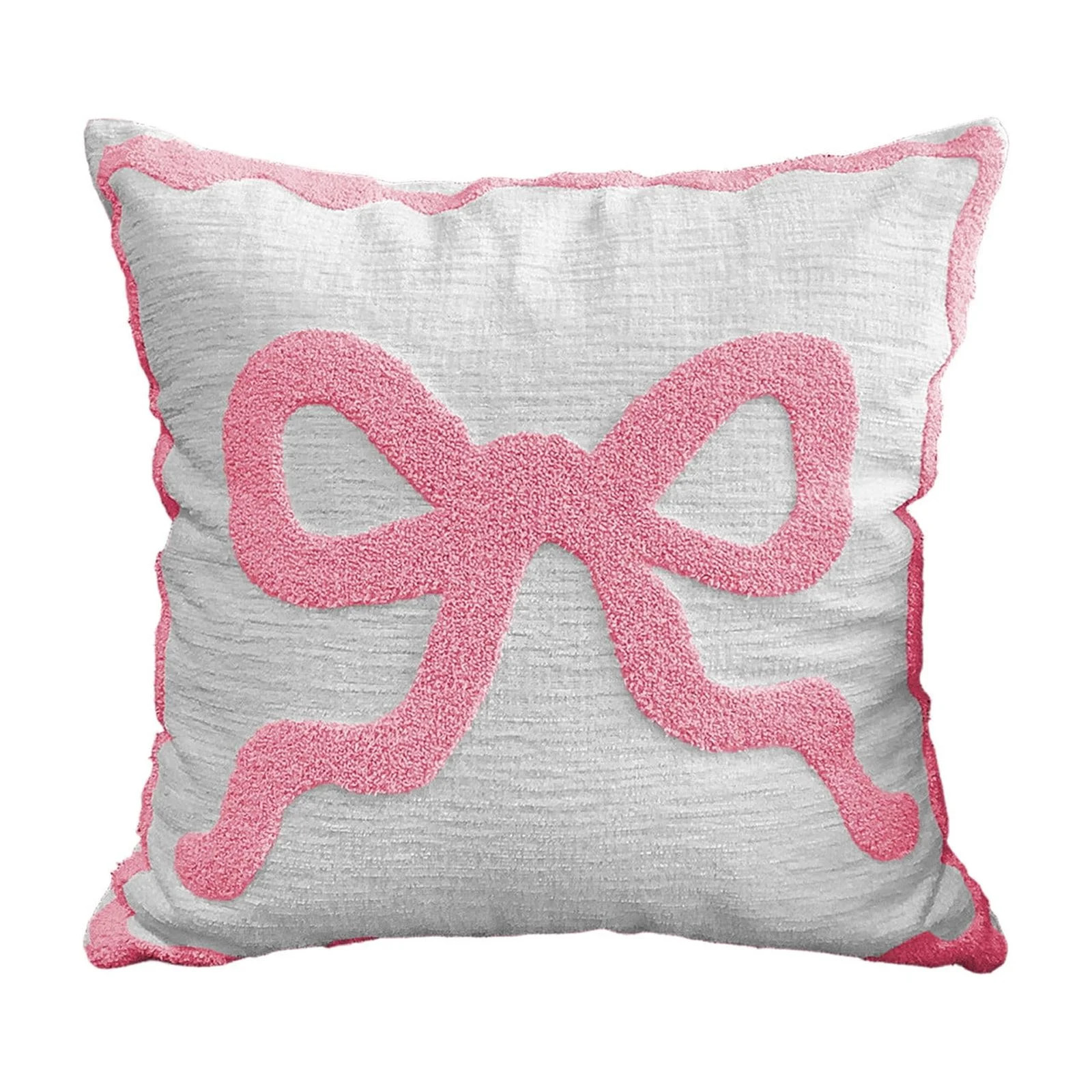 Darzheoy Valentine's Day Throw Pillow with Bow Design, Pink Sofa Cushion for Living Room, Girls B... | Walmart (US)