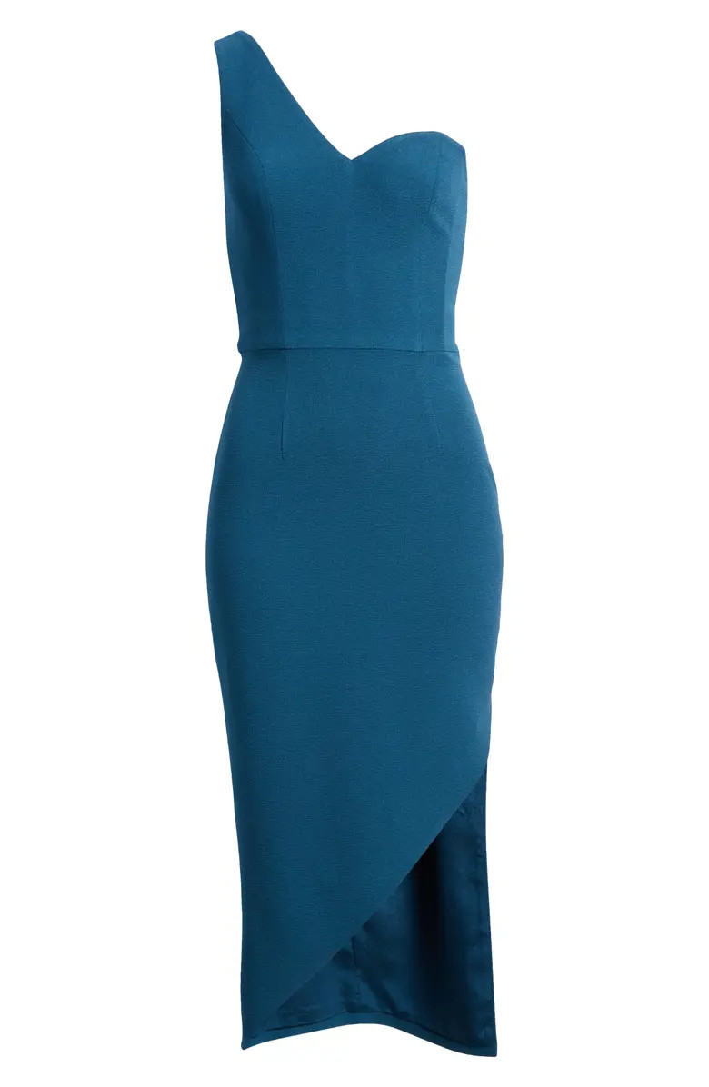 Magnolia One-Shoulder Asymmetric Body-Con Midi Dress | Nordstrom