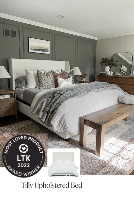 Our upholstered bed was one of your guys favorites AND was LTK’s 2022 best seller across the board 🥰😍

#LTKstyletip #LTKFind #LTKhome