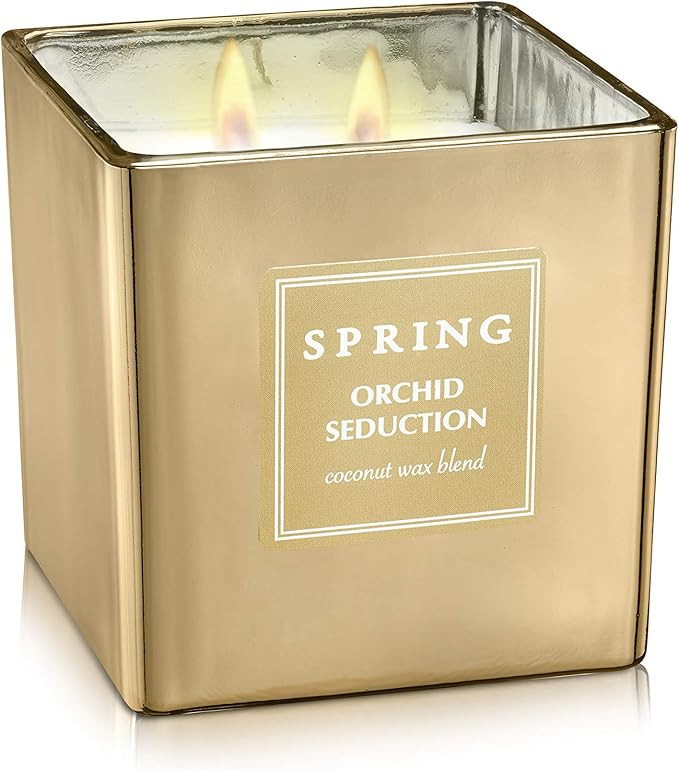 SPRING Orchid Seduction Scented Candle with Natural Coconut Wax Blend | Fragrance Made in France ... | Amazon (US)