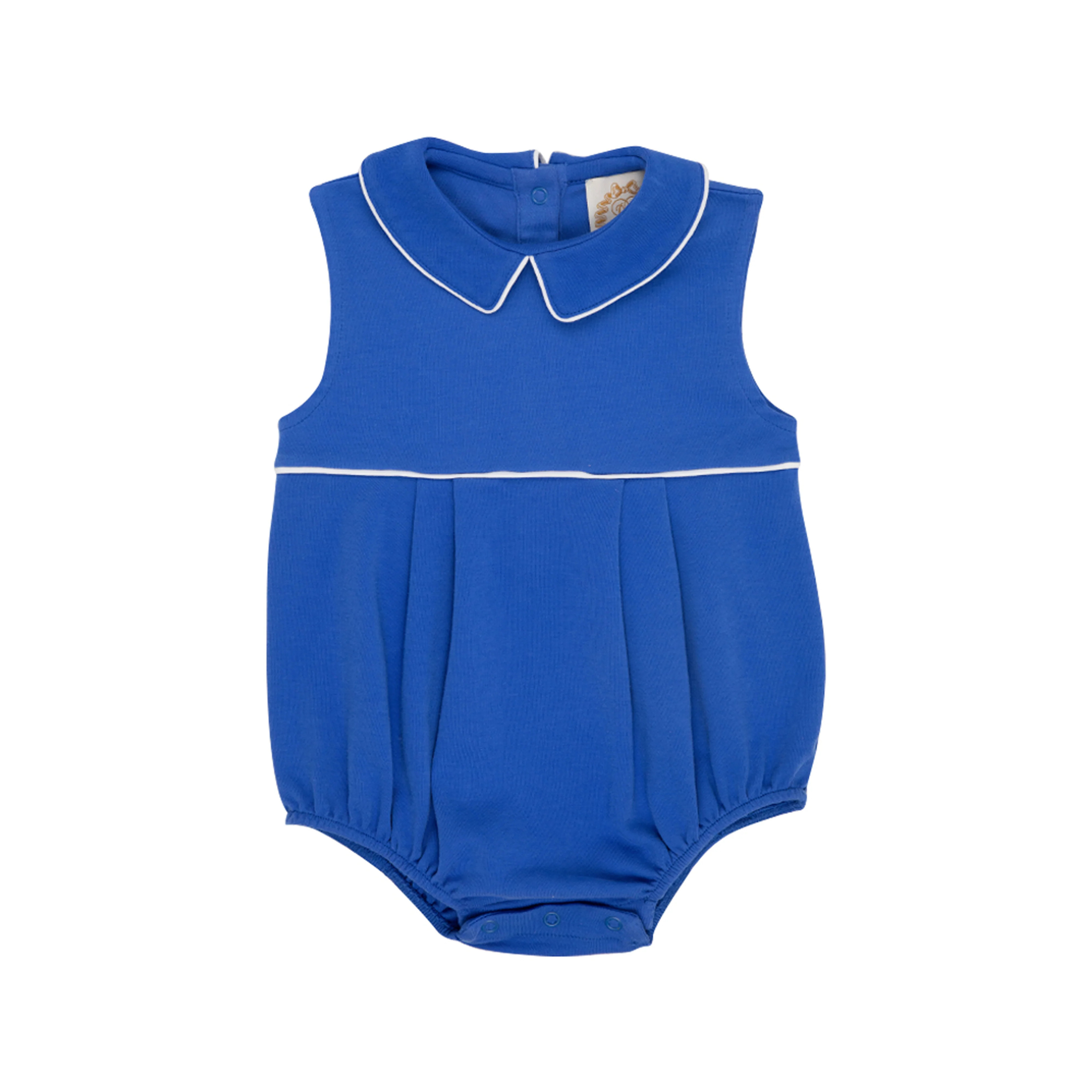 Sleeveless Bradford Bubble - Rockefeller Royal with Worth Avenue White | The Beaufort Bonnet Company