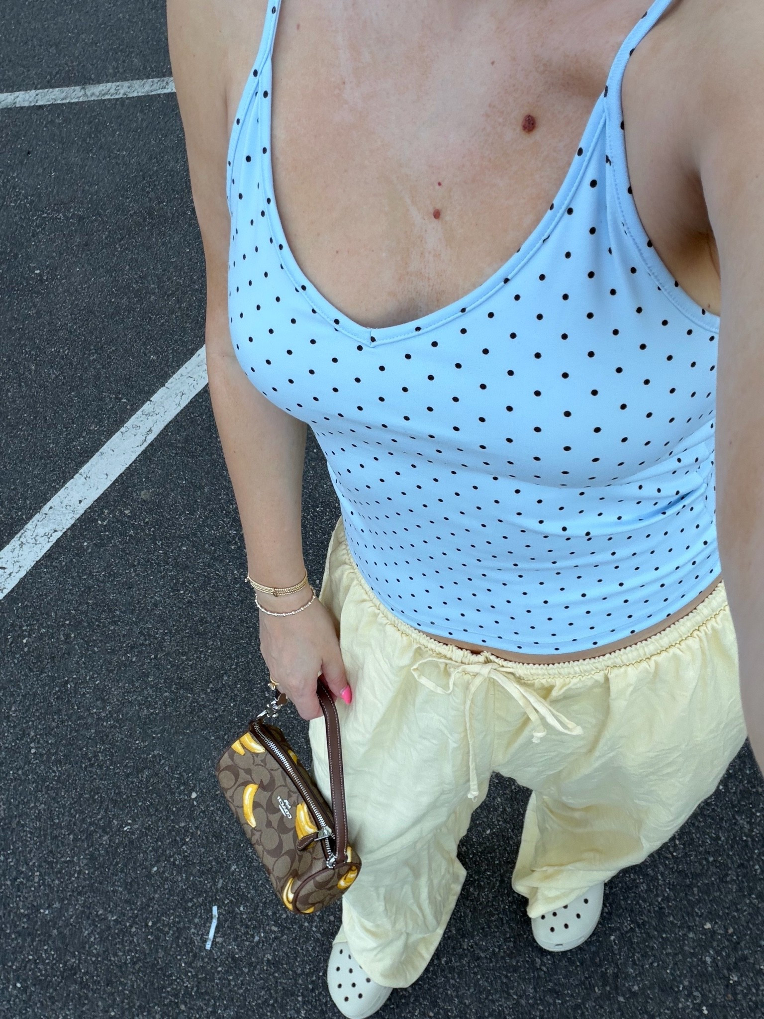 Polka dot tank top, $8, target, summer tank, summer ootd

#LTKootd