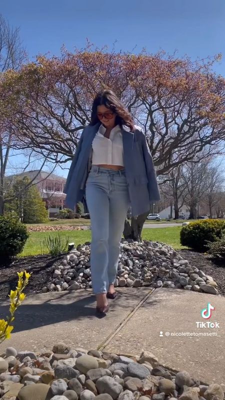 Happy Easter!! Some casual spring outfit Inspo for yah! Add a little heel to dress up a look of all basic pieces! 

Easter Sunday outfit, spring outfit Inspo, casual spring outfits, blazer look, basics look, amazon basics