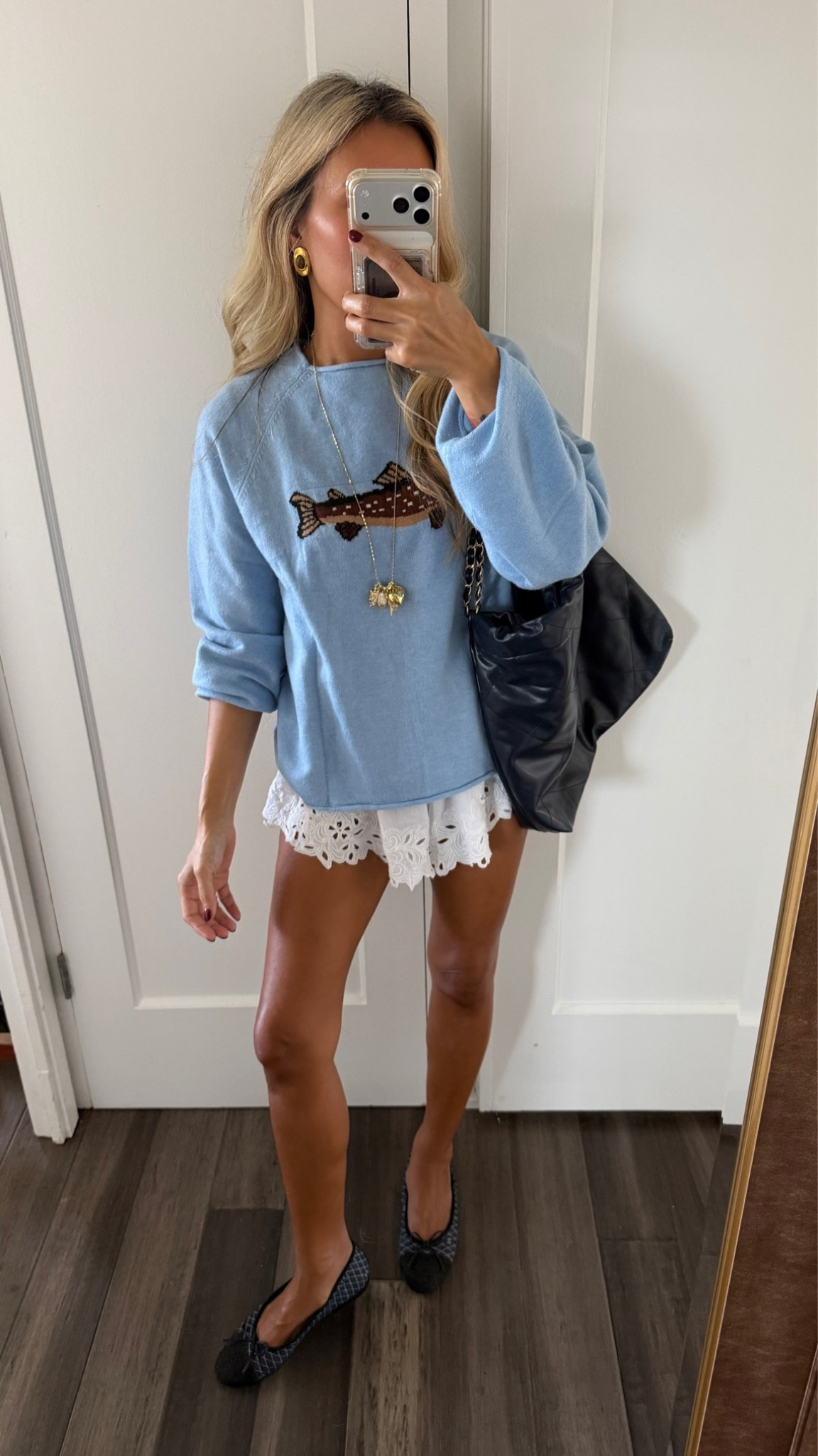 Love love this trout sweater! Wearing small sweater, xs shorts

#LTKSeasonal #LTKOver40 #LTKootd