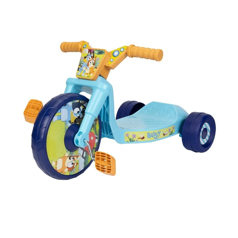 Fly Wheel Bluey Junior Cruiser Tricycle with 10 inch Front Wheel Child 2 to 4 Years | Walmart (US)
