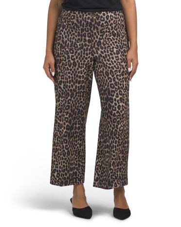 Cheetah Print Ponte Pants for Women | Spandex/Rayon/Nylon | Marshalls