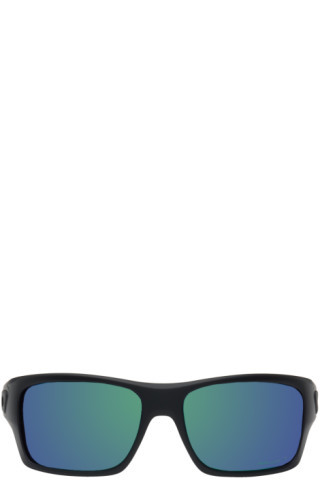 Black & Green Turbine Sunglasses | SSENSE