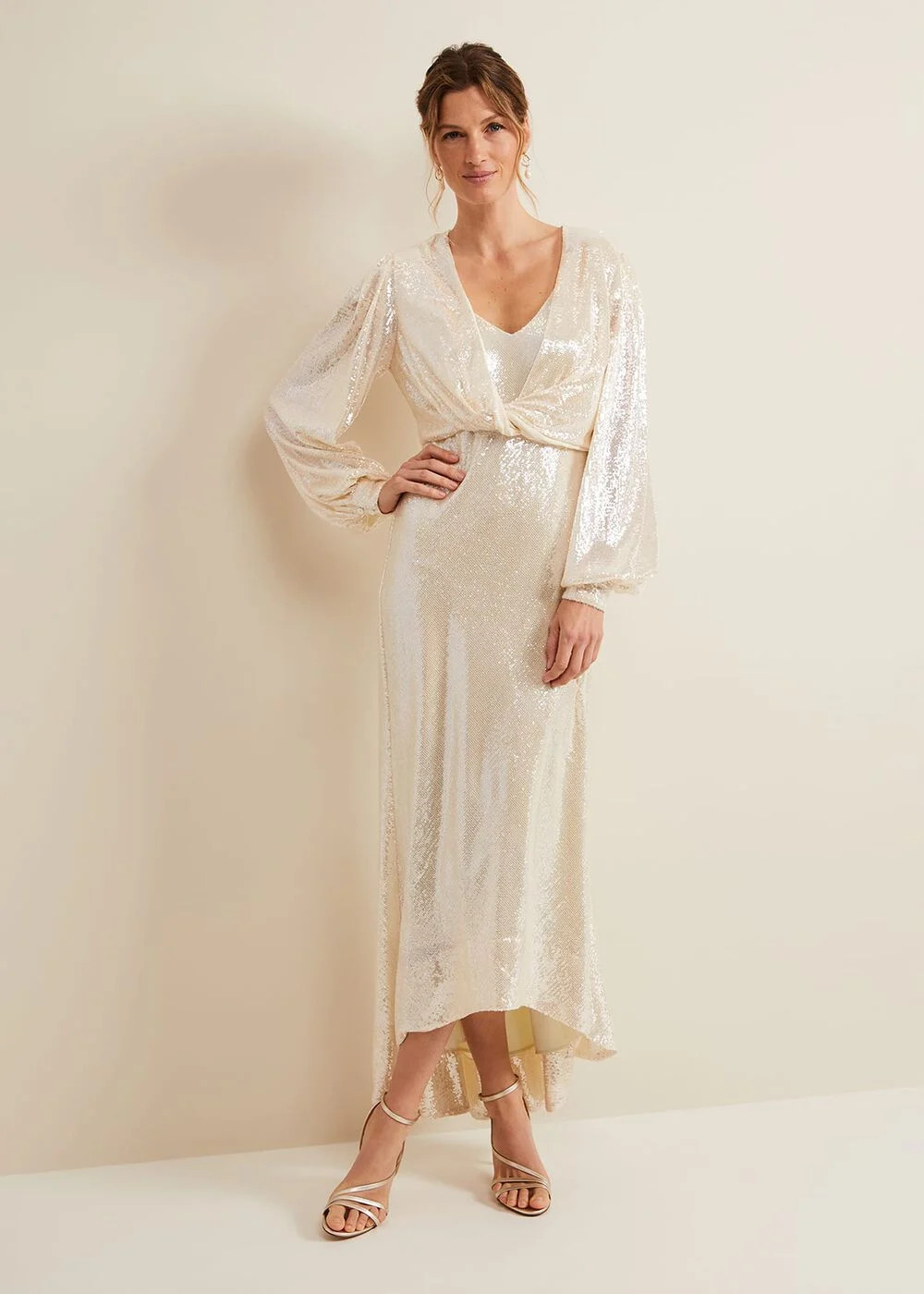 V Neck Sequin Maxi Wedding Dress | Phase Eight UK | Phase Eight UK | | Phase Eight
