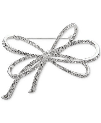 Pavé Bow Pin | Macy's