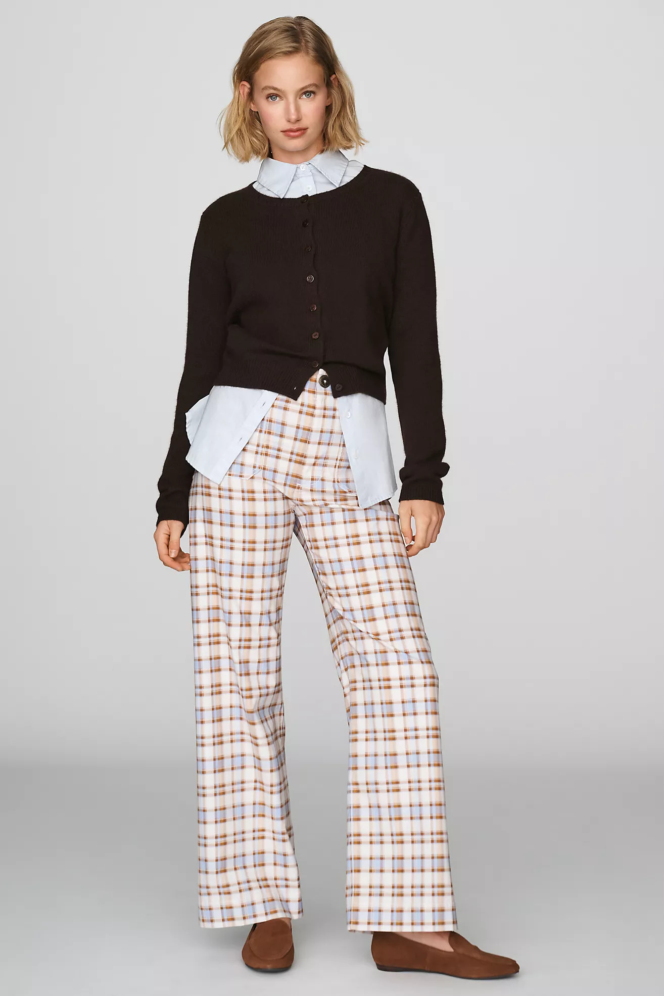 Maeve Colette High-Rise Wide-Leg Full-Length Pants | Anthropologie (US)
