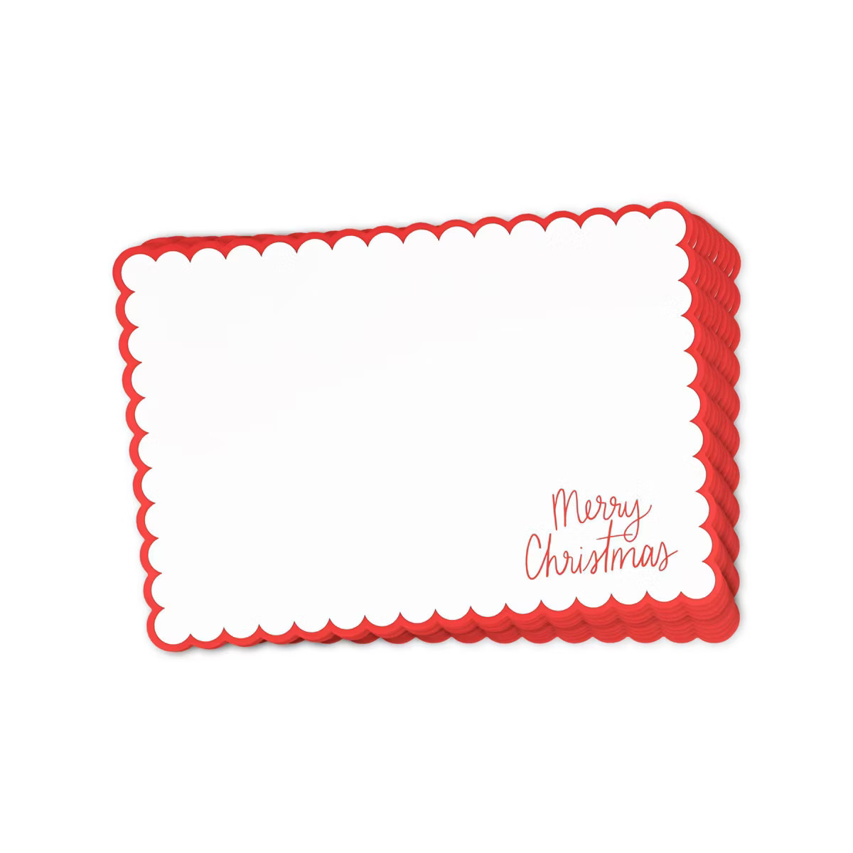 10ct Merry Christmas Scalloped Placemats - Spritz™ | Target