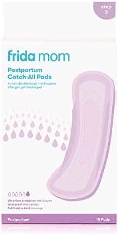 Frida Mom Postpartum Maternity Catch-All Pads for Maximum Absorbancy - 18 ct | Amazon (US)