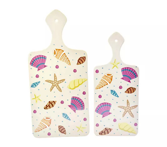 Temp-tations Seasonal 17" & 14" Stoneware Serving Boards - QVC.com | QVC