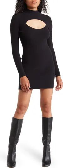 Betsey Johnson Peekaboot Cutout Bodycon Sweater Dress | Nordstromrack | Nordstrom Rack