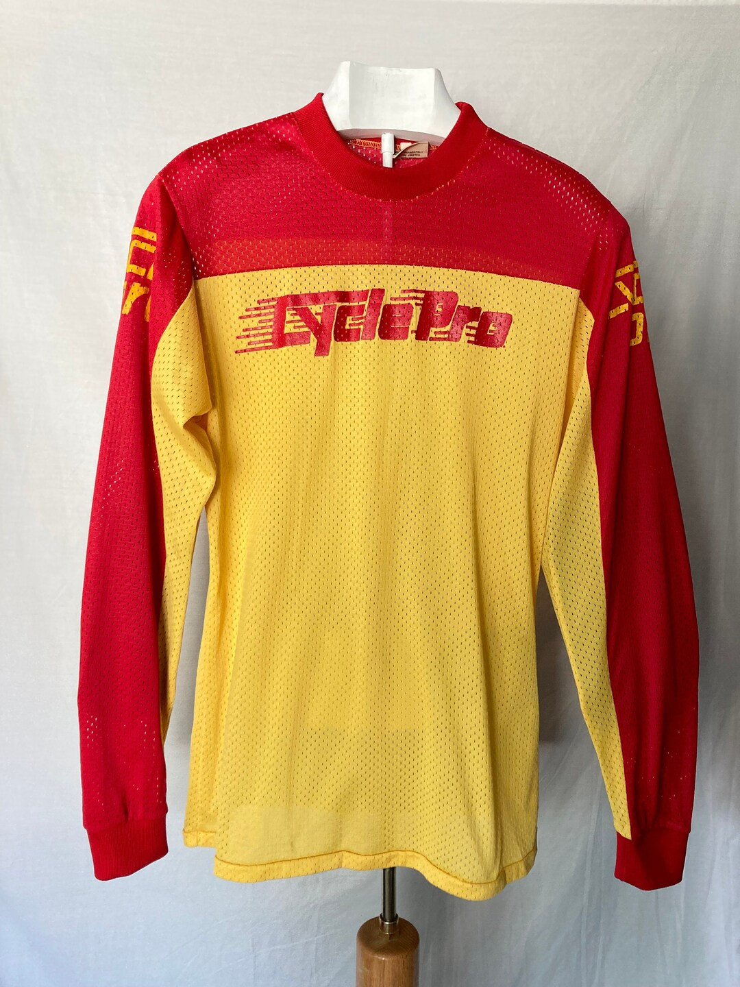 70's 80's Bill Walters Motocross Red and Yellow Cycle Pro Vintage Long-sleeve Jersey Shirt - Smal... | Etsy (US)