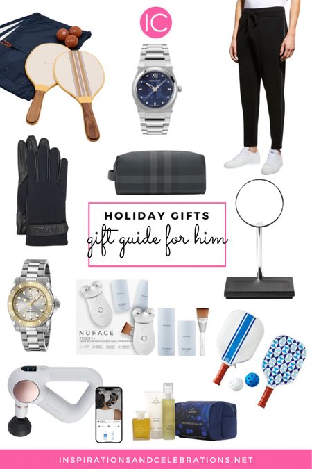 From skincare tech toys and designer pickleball sets to luxury watches and travel accessories, this holiday gift guide for guys shares great gifts that any man would love. #giftguide #giftsforhim #giftsformen 

#LTKHoliday #LTKmens #LTKGiftGuide