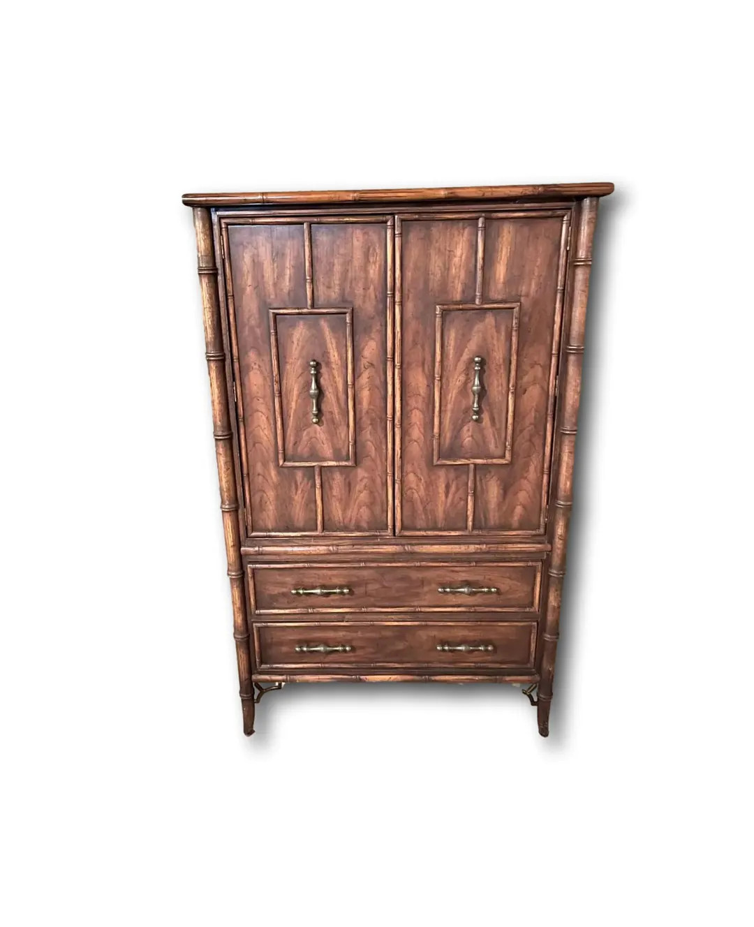 Clothes Armoire Faux Bamboo Bedroom Set. " Mount Airy" Can Be Customized in Any Color Too - Etsy | Etsy (US)