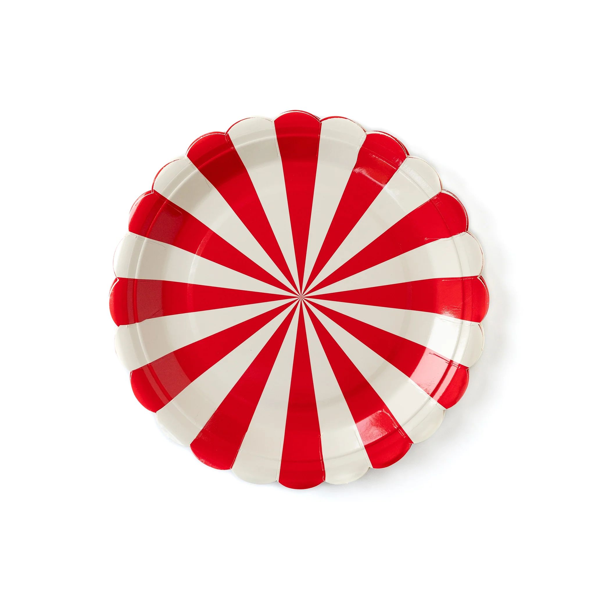 Red Carnival Swirl 9" Paper Plates | My Mind's Eye