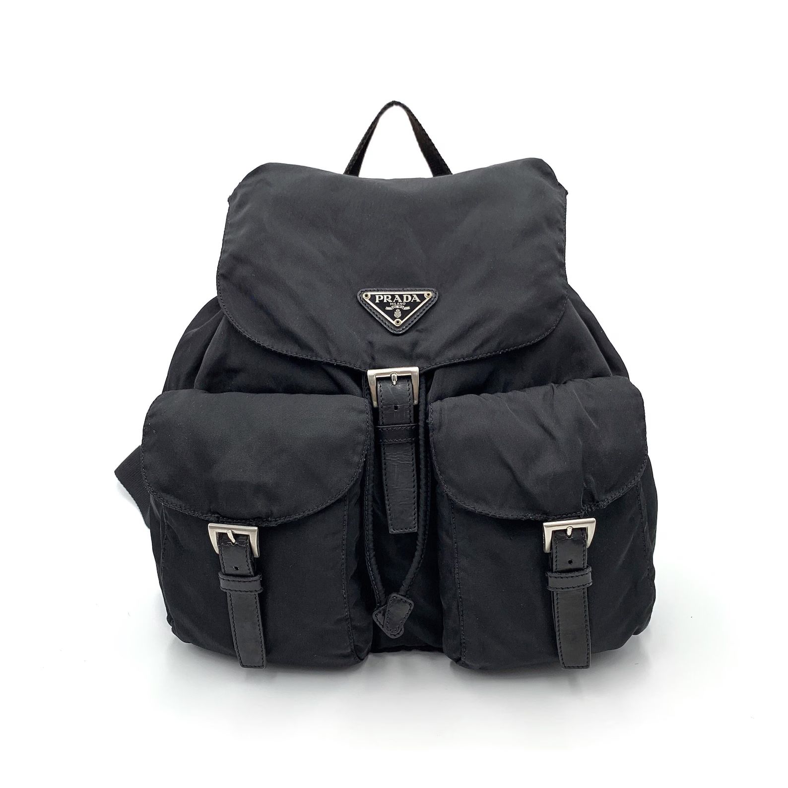 PRADA Authentic Vintage 90s Black Nylon Backpack | Etsy | Etsy (US)