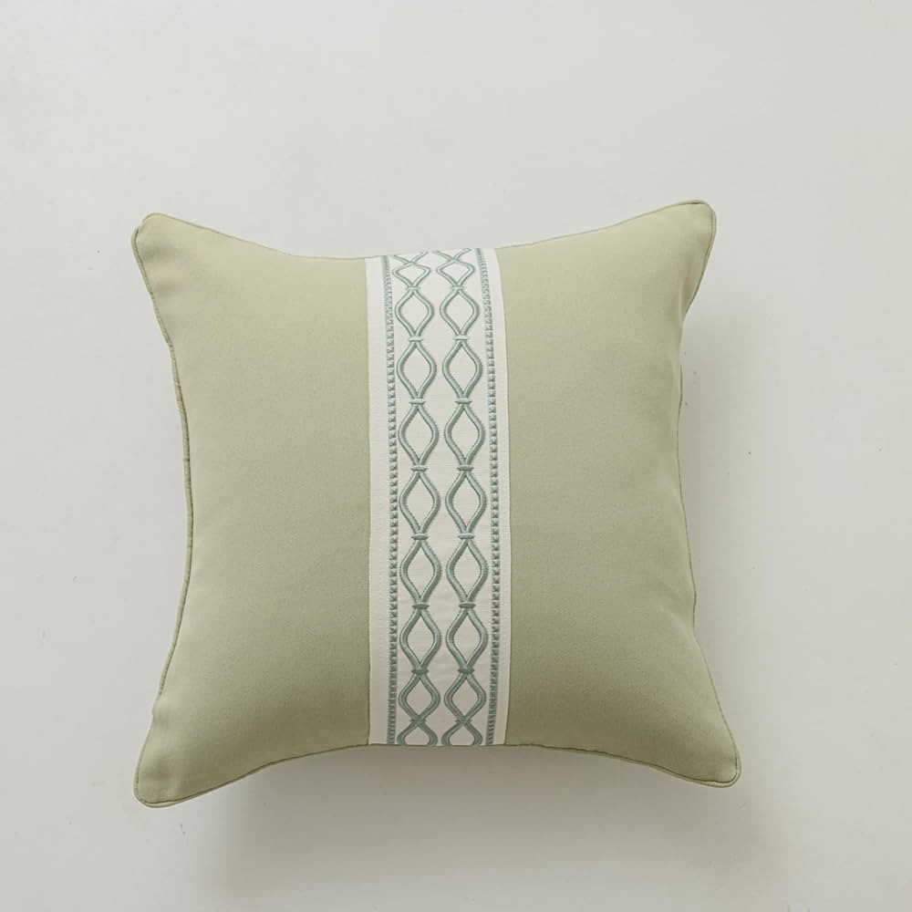 Throw Pillow Covers with Insert Included, with Embroidered Detail, 18 x 18 inches, Decorative Thr... | Amazon (US)