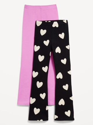 High-Waisted Full-Length Flared Leggings 2-Pack for Girls | Old Navy (CA)