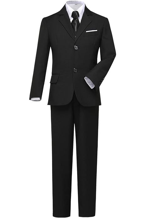 ELPA ELPA Boys Suits Slim Fit Formal Dresswear Suit Set | Amazon (US)