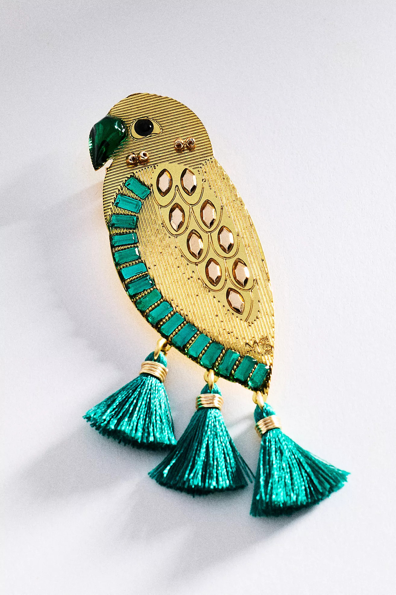 Mercedes Salazar Blue Bird Brooch | Anthropologie (US)