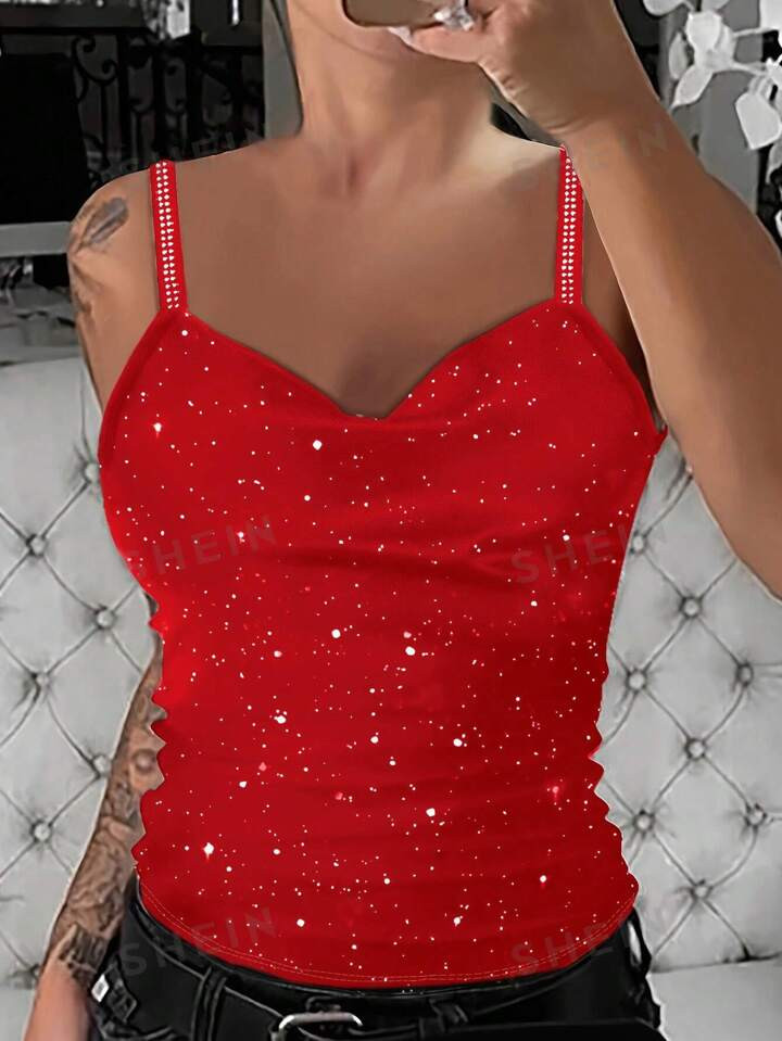 13SHEIN LUNE Fake Button Tank Top2.4k+ sold recentlyGBP£6.49-13% | SHEIN