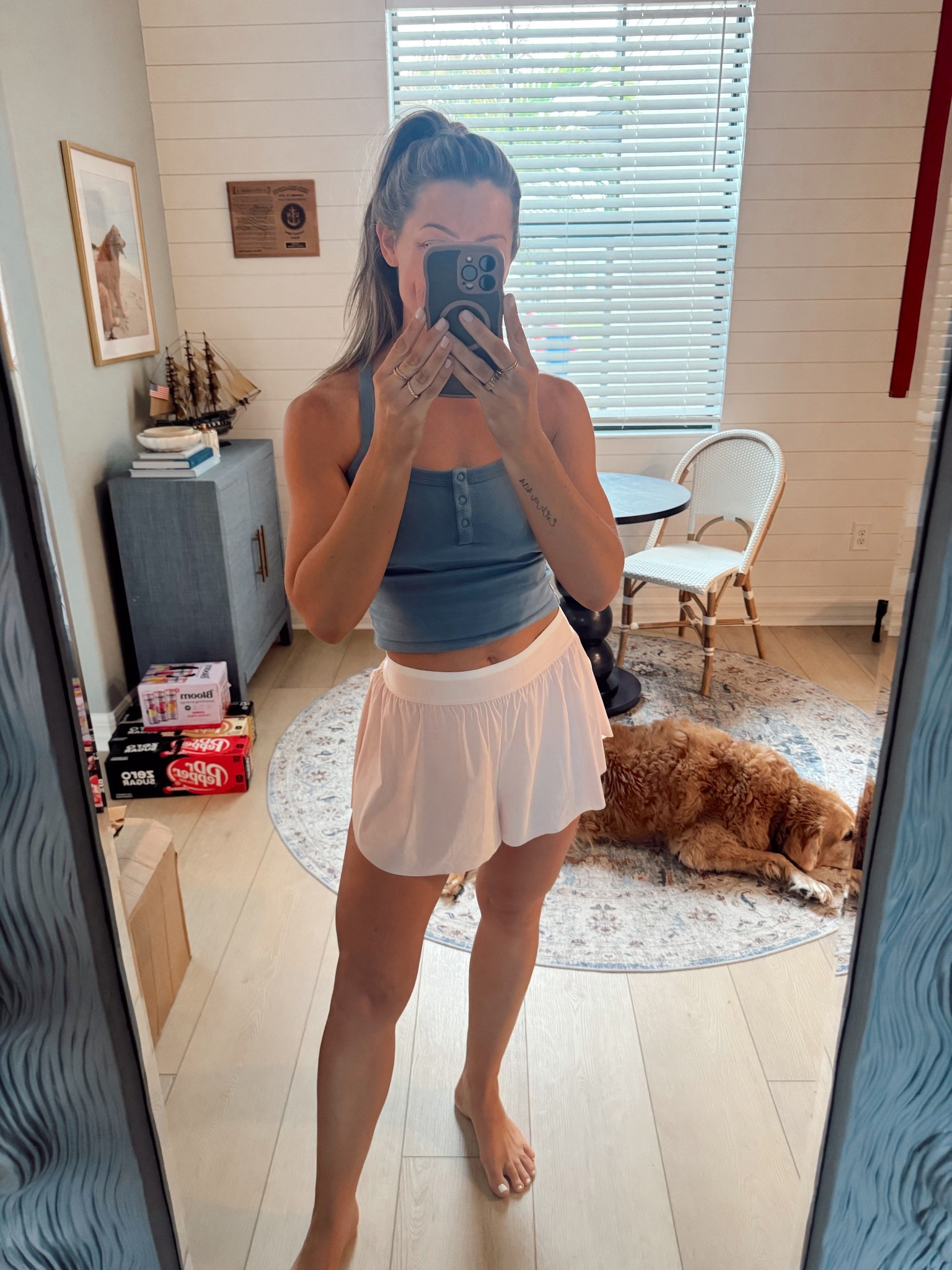 Smalls in both!! LOVE these target pieces sooo much 