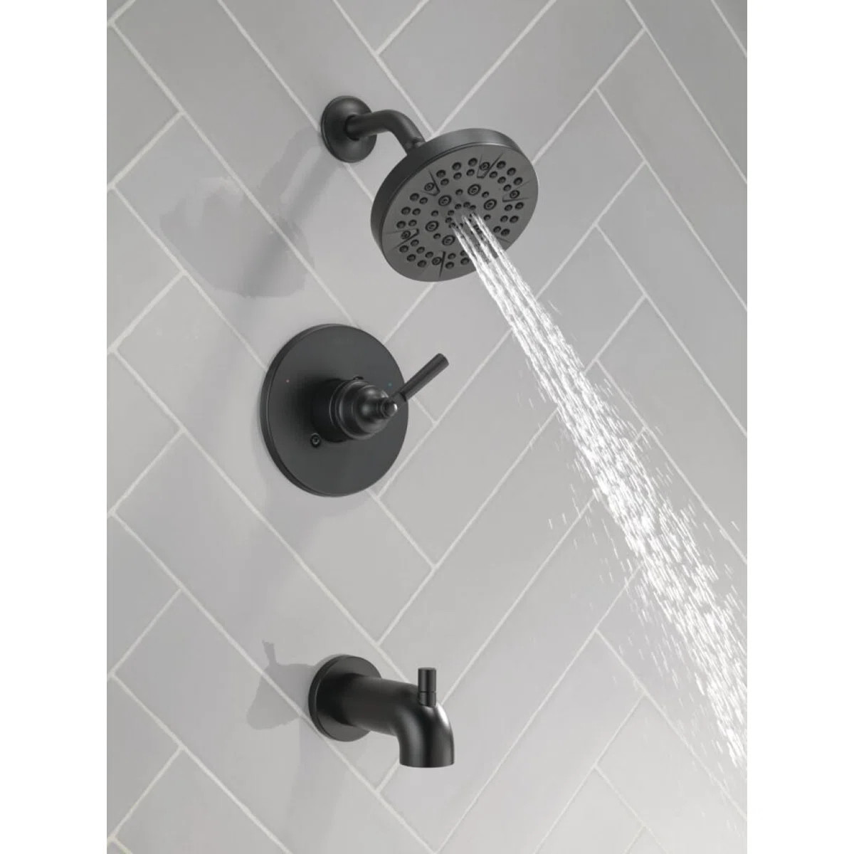 SAYLOR™ Single-Function Tub and Shower Faucet Set, Valve Trim Kit, Shower Head and Handle Set T... | Wayfair North America