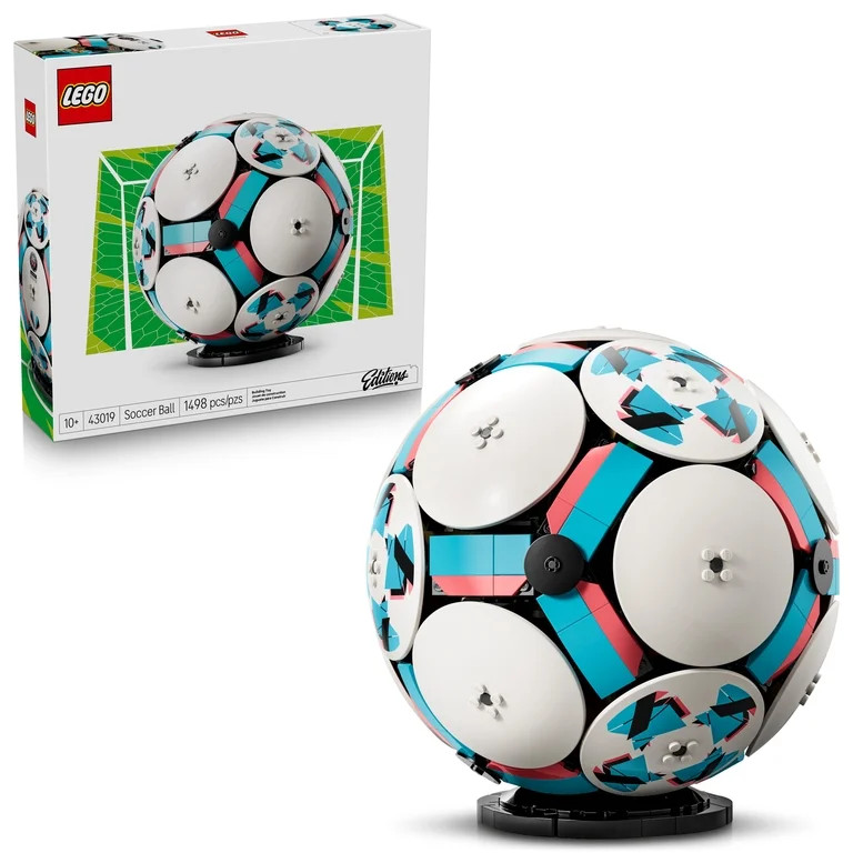 LEGO Editions Soccer Ball - Building Toy for Kids - Collectible Sports Decor for Boys & Girls, Ag... | Walmart (US)