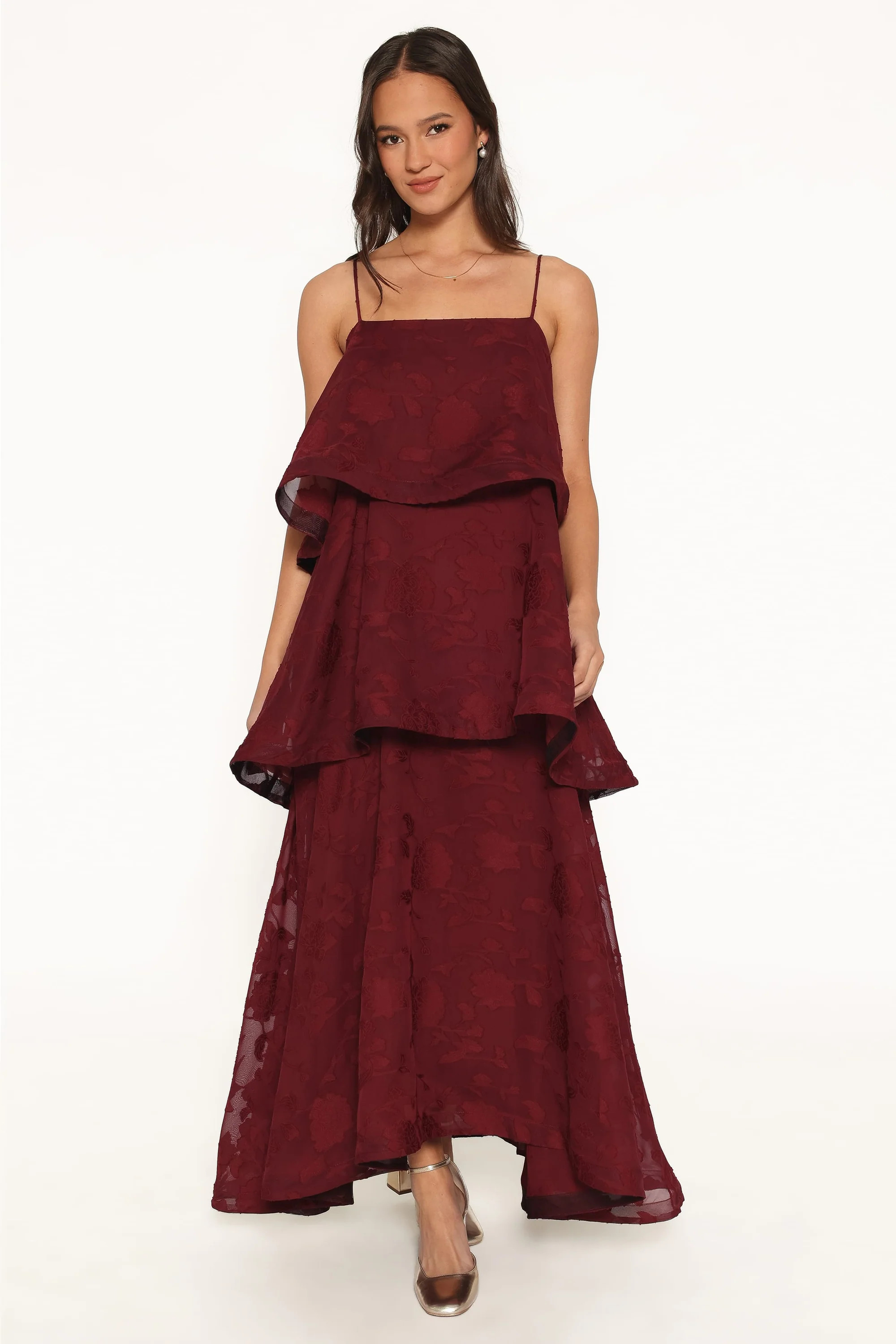 Nerissa Maxi Dress - Burgundy | Petal & Pup (US)