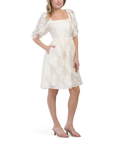 Short Elbow Sleeve Midi Dress | TJ Maxx