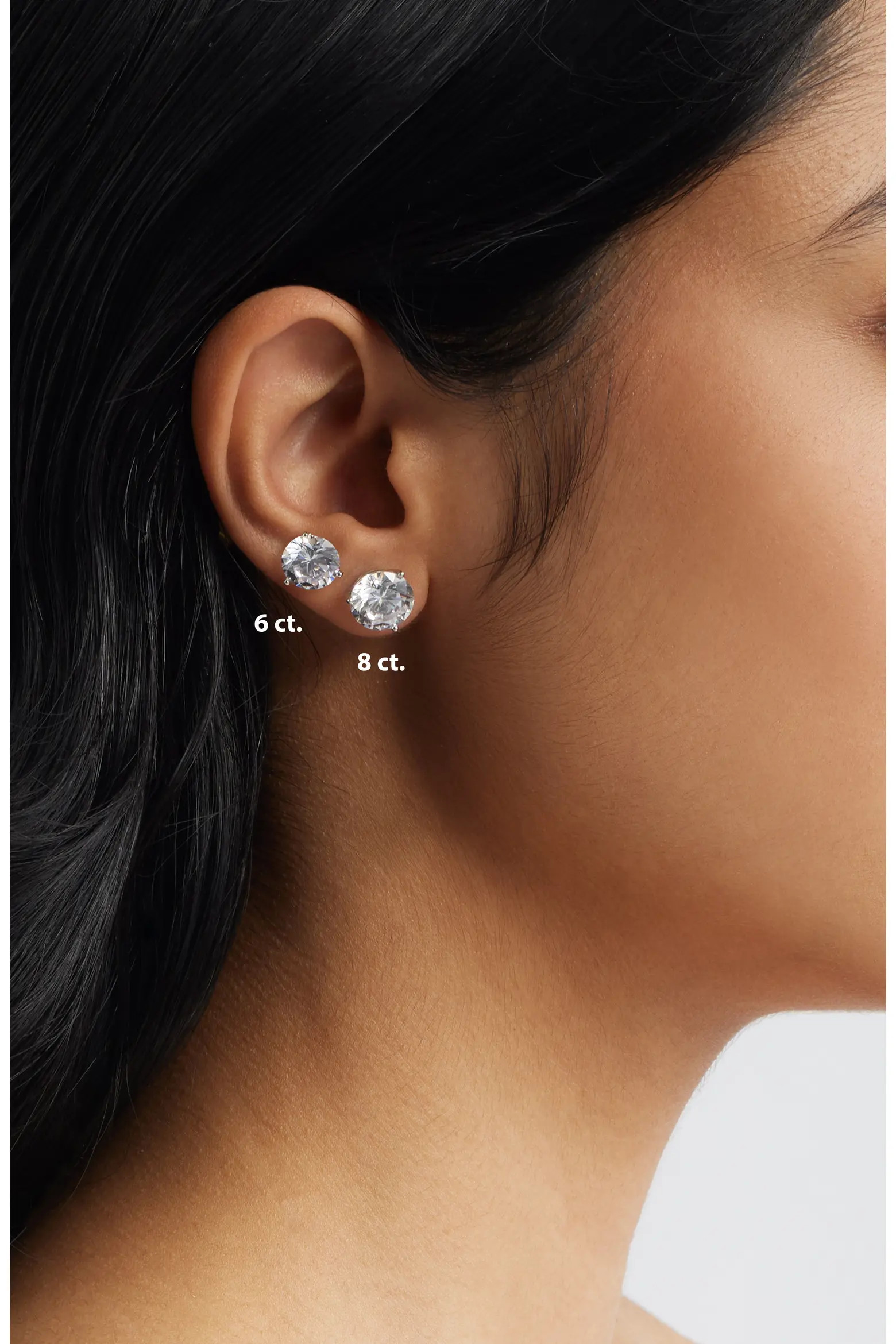 Gift Boxed Cubic Zirconia Stud Earrings - 3ct. | Nordstrom | Nordstrom