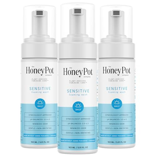 The Honey Pot Company - Sensitive Feminine Wash - Herbal Infused - PH Balanced Plant Based Natural Hygiene Products - 5.51 Fluid Oz (Pack 3) | Amazon (US)