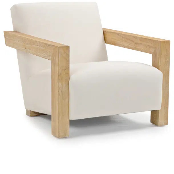 29.5" W Linen Textured Fabric Accent Chair | Wayfair North America